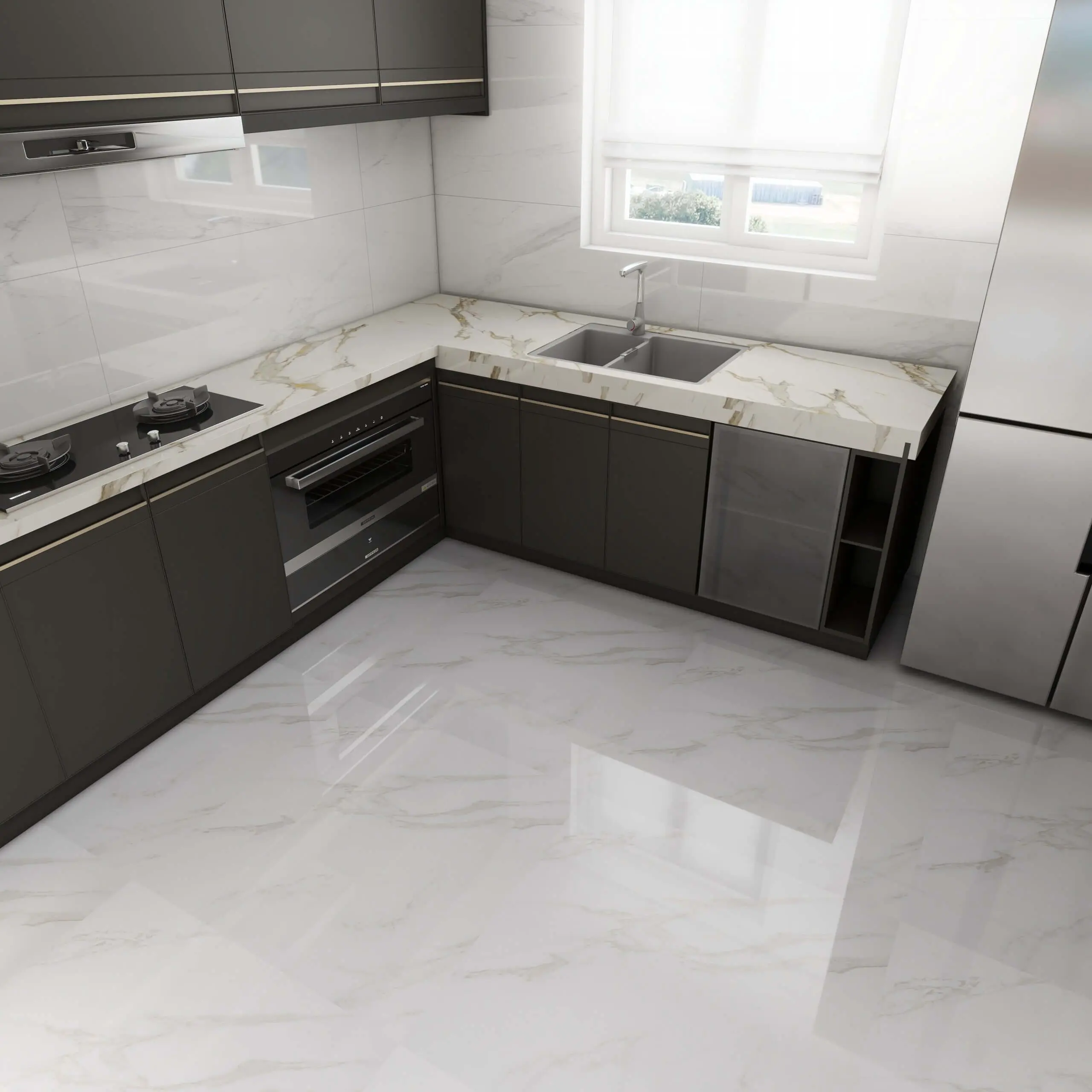 Marble Peel and Stick Floor Tiles - 图片 6