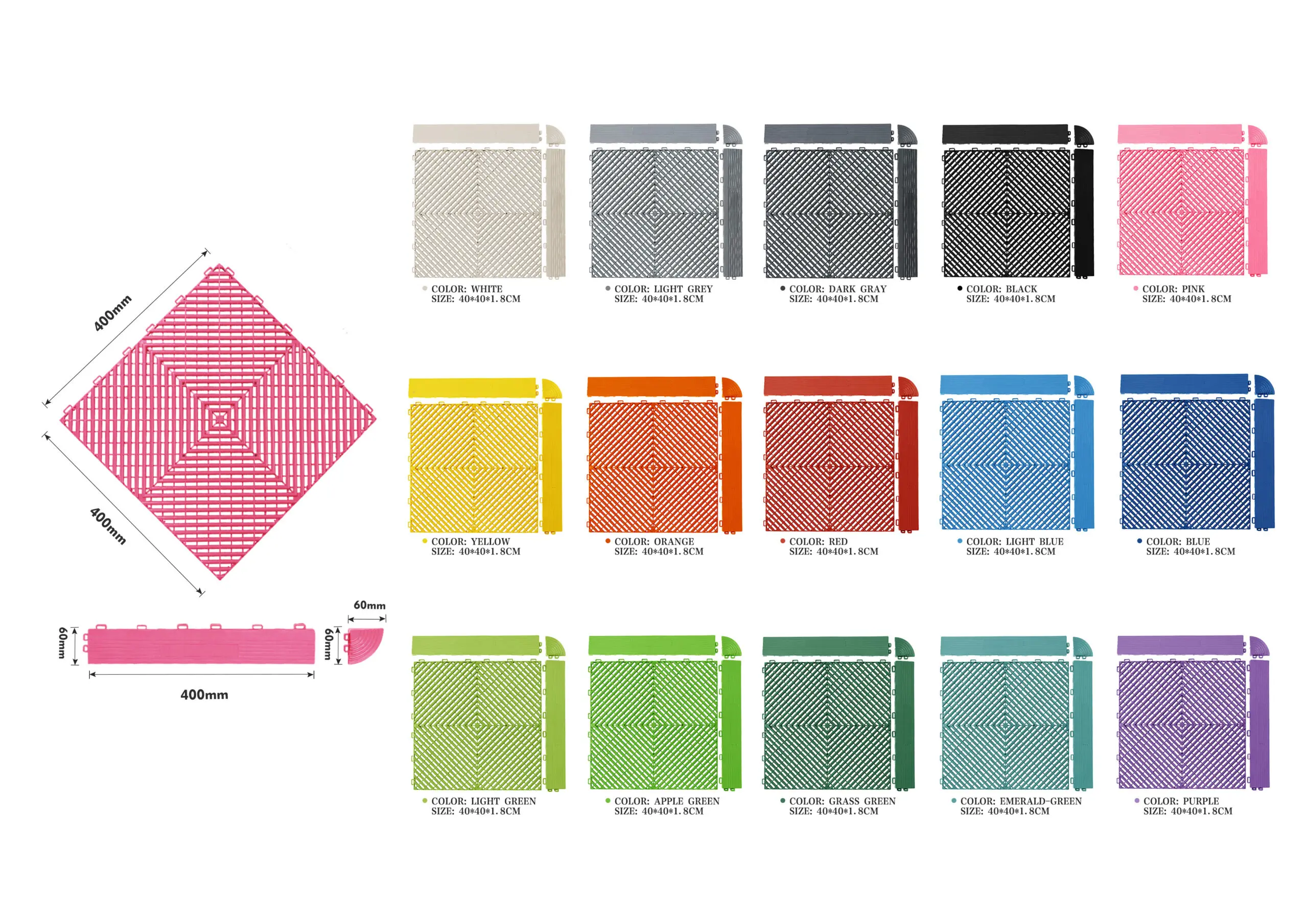 Garage Floor Plastic Tiles